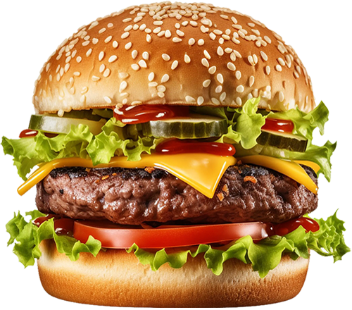 Burger illüstrasyon